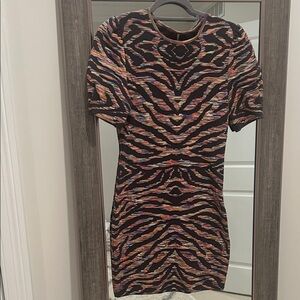 Free People Multicolor Striped Mini Dress